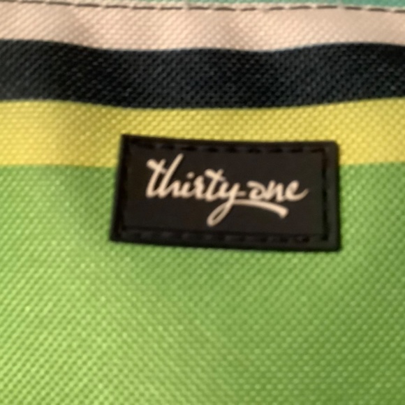 Thirty-One tall organizing tote, looks new, zipper top, pockets - Picture 7 of 10